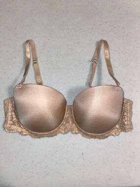 La SENZA Nude Lace Push-Up Bra with Removable Straps